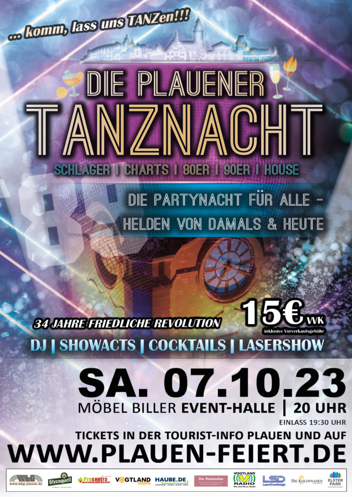 Plauener Tanznacht am 07.10.2023
